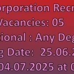 Chennai Corporation Recruitment – Helper Post Apply Online