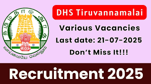 Tiruvannamalai DHS Recruitment 2025 Health Inspector Vacancies